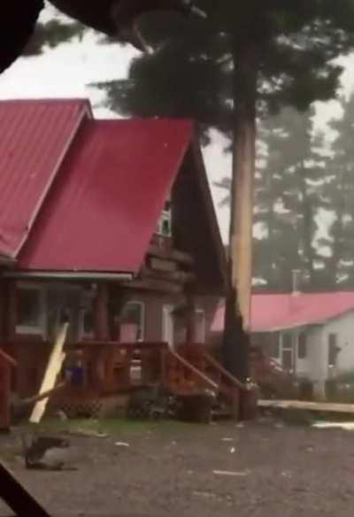 Lightning strike on a tree