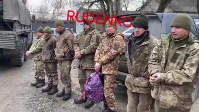 Captured Ukrainian soldiers