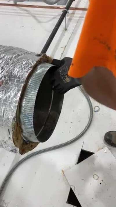Crimping attachment for an impact