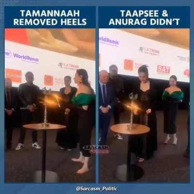 culture speaks , Tamannaah acts almost South India and Anurag and Tapsee act north India