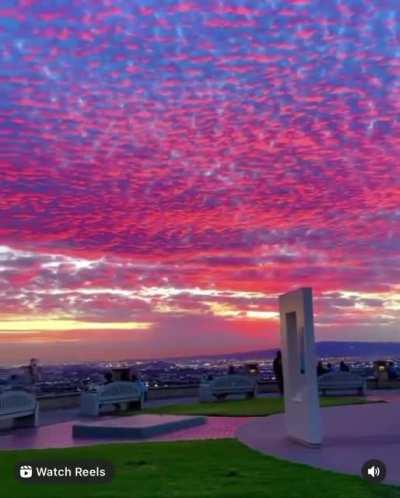 Beautiful Colors - Looking at Long Beach from Hilltop Park In Signal Hill