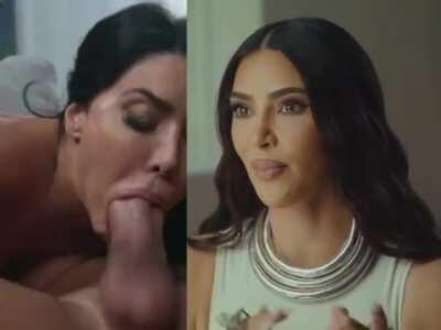 Kim K facefuck