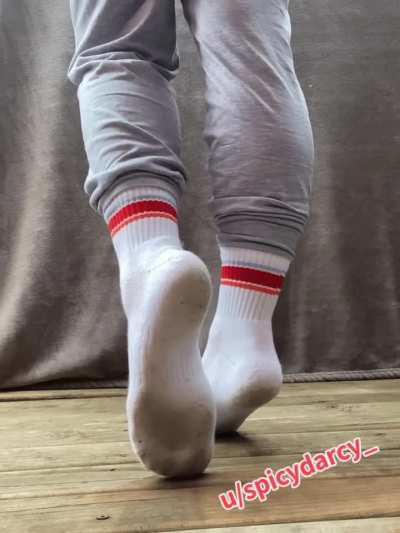 I love how quickly white socks turn not so white! Do you ?