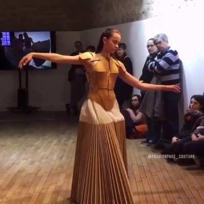 The way this wooden dress moves