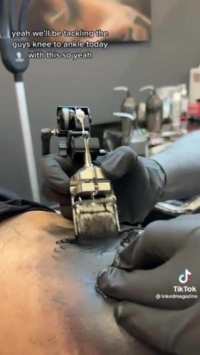 black out tattooing