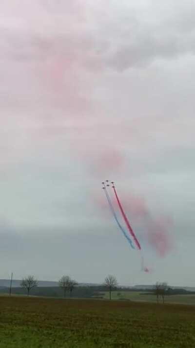 Entraînement de la patrouille de France à Ochey (Meurthe et Moselle, base de Nancy-Ochey)