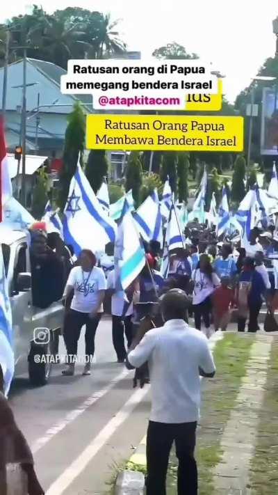 Pro-Israeli March in West Papua Province #FreeWestPapua 