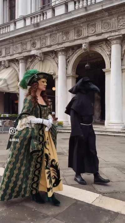 The Costumes at Carnival in Venice