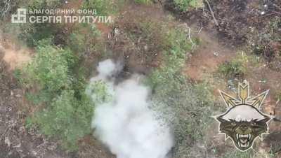 A new video revealed showing a novel way of attacking of the enemy trenches using FPV drones