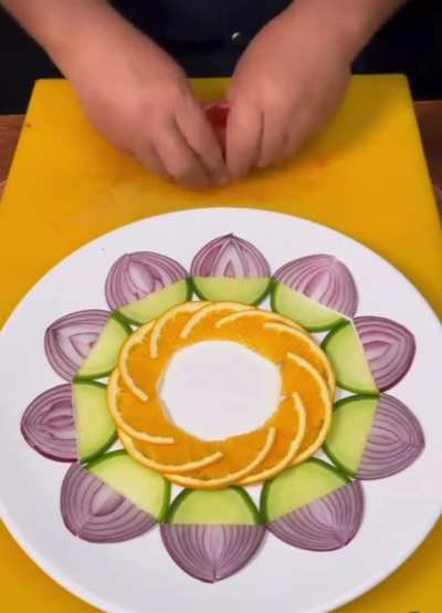 Precision food artistry. 