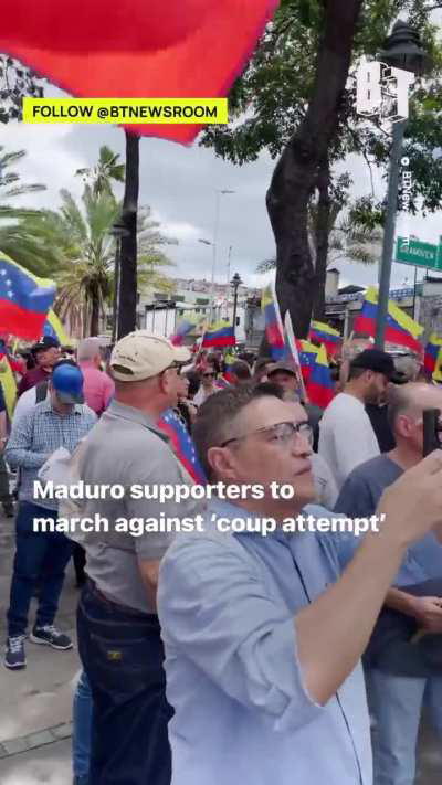 NOW: Supporters of Venezuelan President Nicolas Maduro have begun to gather in Caracas and around the country against attempts from the opposition forces to discredit Sunday’s electoral results.