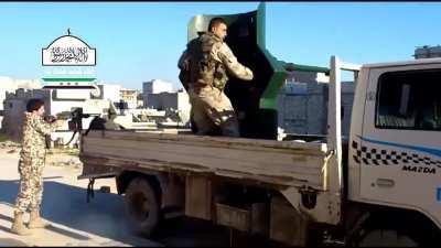 FSA using a cannibalized BMP-1 73mm 2A28 