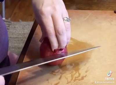 Apple Cutting Art