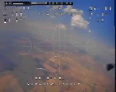 Russian reconnaissance drone taken down by an FPV observed from another FPV drone