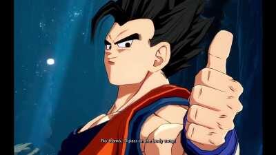 adult gohan has something to say