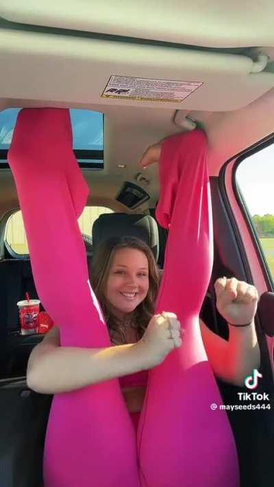 Just some car yoga 