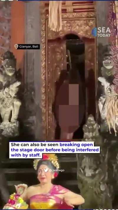 German tourist who stripped naked inside a Hindu temple in Indonesia sent for mental health treatment