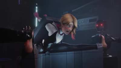 Spider-Gwen kidnapped and tickled 