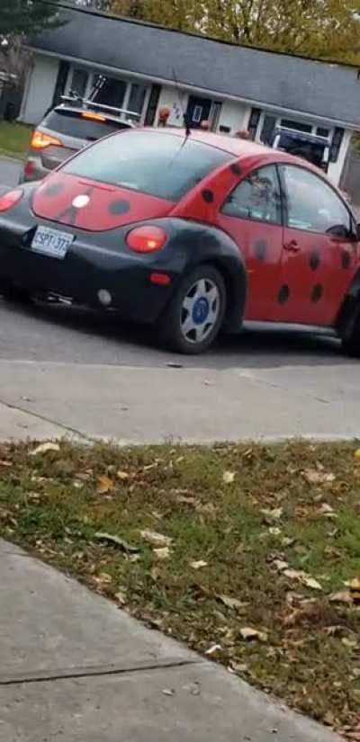 This car that pulled up to my school today