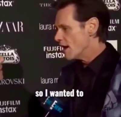 Jim Carrey keeping it real