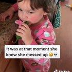 Adorable baby makes a grave mistake.