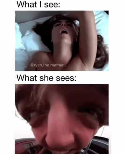 What she sees: