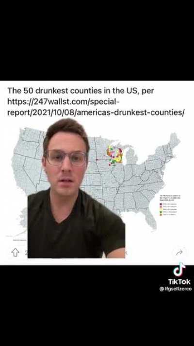 50 drunkest counties in the US