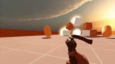 Game pitch: It's a regular FPS, but all the guns are floppy.