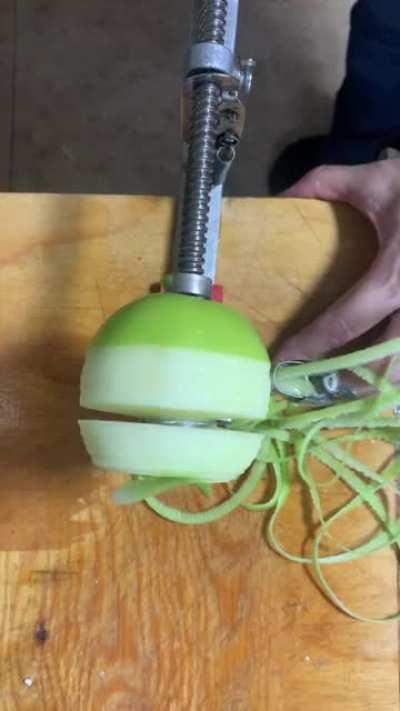 My moms apple peeler (making her famous apple pie!)