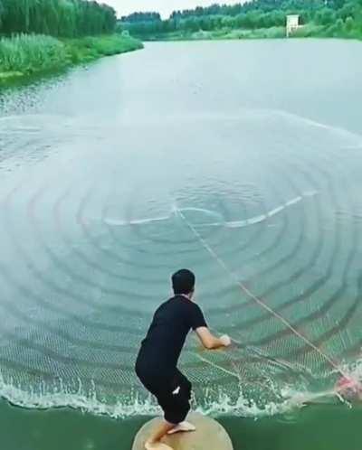 Mindblowing net throwing