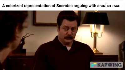 Was reading about Socrates xD this scene popped up in my mind 