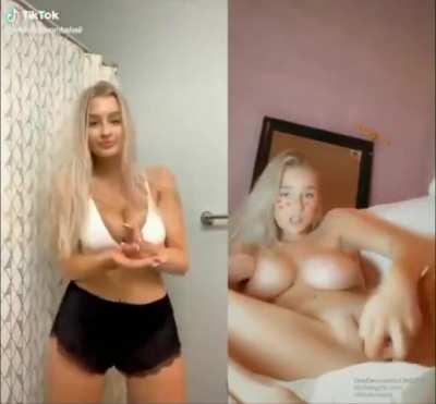 Blonde Masturbating TikTok