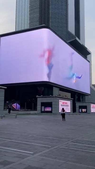 Found one of those “3D” curved LED billboards in Gangnam (near Samseong Station)