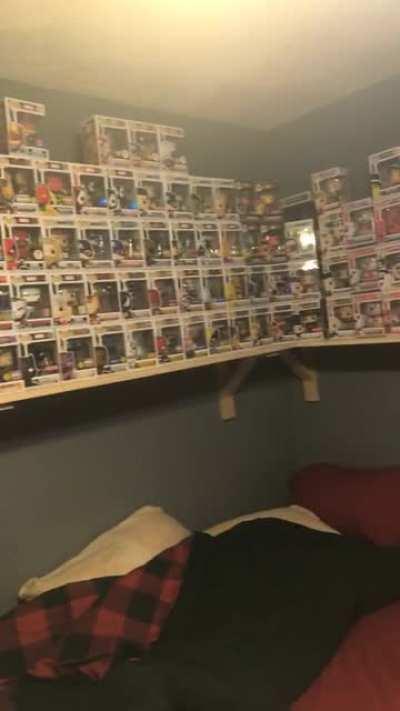 My collection. Marvel. Ad Icons. DC and Starwars are some I love to display. Along with TheOffice and more