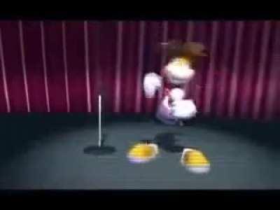 l find this on youtube it rayman singing sexbomb