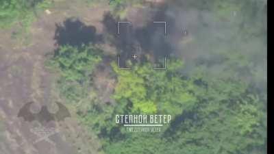 Ukrainian SPG Krab destroyed by Krasnopol guided artillery system