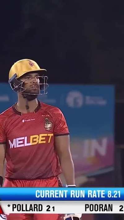 pooran reaching before pollard was intentional