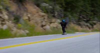 Fastest longboard speed ever recorded! 89mph!