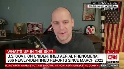 CNN: Ex-Navy Pilot says he saw UFOs that did things that Latest Military Fighter Jets Could Not Perform