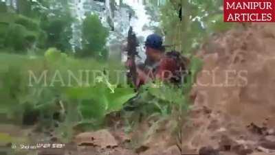 Meitei Insurgents from Manipur fighting the Burmese Pdf somewhere in Sagaing Region 