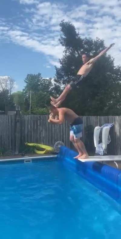 Diving board stunts WCGW