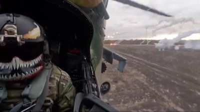 Ukrainian attack helicopter pilot 