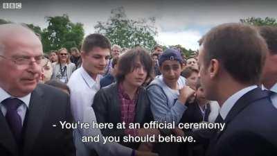 Macron scolds teen for calling him 'Manu'