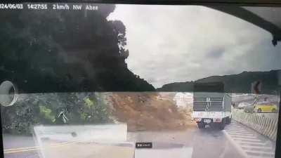 03 June 24 - Keelung City, Taiwan, Asia - Landslide video 3