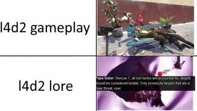 l4d2 gameplay vs l4d2 lore