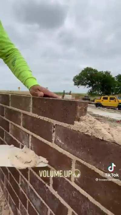 Satisfying brick work