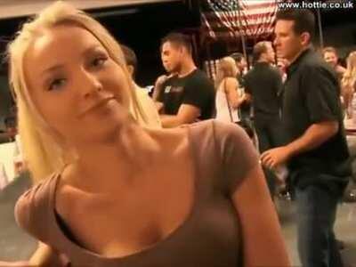 Hot Chick in a Bar Shows me Everything [gif]