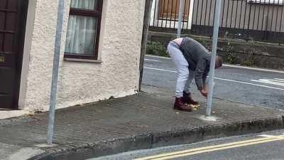 A tragic tale of a man, a hill and a bag of chips (at 10:45am)