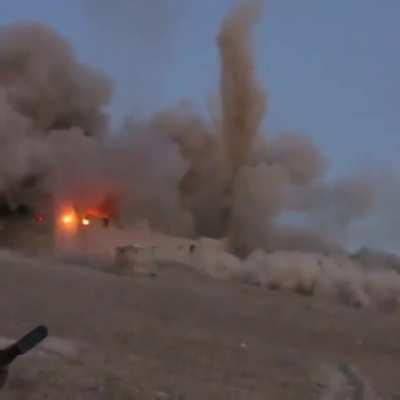 US Special Forces blow up a Taliban compound, Wardak Province, Afghanistan, 2013.