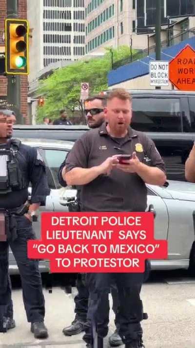 Telling protesters to go back to Mexico